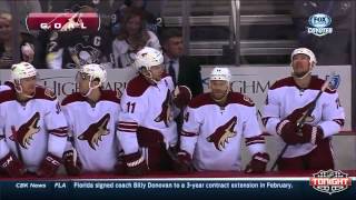 Mikkel Boedker Scores at Pittsburgh [upl. by Nnaitak253]