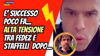 🔴E SUCCESSO POCO FA ALTA TENSIONE tra Fedez e Staffelli dopo [upl. by Onibag605]