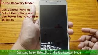 Samsung Galaxy Note 101 GTN8000 Recovery Mode [upl. by Dorcia]