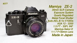 Mamiya ZE  2 1984 [upl. by Ayram715]