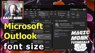 Microsoft Outlook  How to fix small font [upl. by Port]