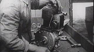 Early Motorcycle Manufacture  The Rover Imperial silent movie [upl. by Eiliak]