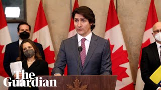 Canadian Prime Minister Trudeau invokes Emergencies Act over protests [upl. by Mala]