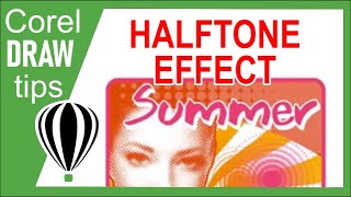 Converting a photo to halftone in CorelDraw [upl. by Letti125]