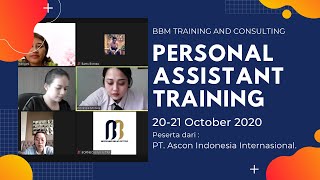 Personal Assistant Training Day1 FULL  BBM TRAINING AND CONSULTING [upl. by Ellennoj]