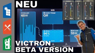 Victron GX Touch im frischen Look  Victron Energy Venus OS Beta Version [upl. by Nylecaj477]