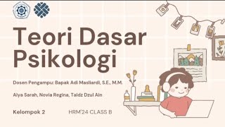 TEORI DASAR PSIKOLOGI  PSIKOLOGI INDUSTRI [upl. by Ocnarf]