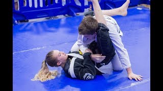 BJJ Girl Wins With quotHatefulquot Triangle Vs Boy [upl. by Marven]