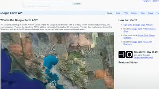 Google Earth API [upl. by Cirdor]