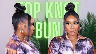 Top Knot High Bun Tutorial  Tamara Renaye [upl. by Norit]