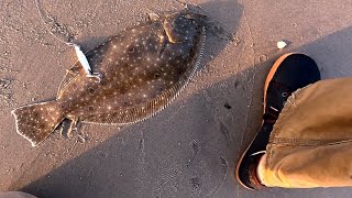 Summer FLUKE FISHING  A Couple Close Keeper Flounder  On the Stingsilver amp Gulp [upl. by Dugan]