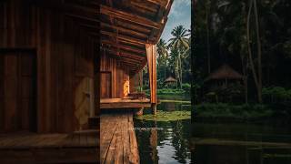 Wooden River House  Traditional House houseidea shorts [upl. by Aronas]