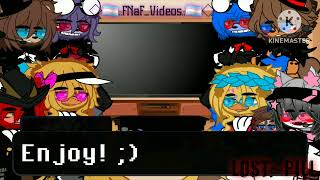 FNaF 1amp2 react to Piemations  Part 14  FNaF [upl. by Pelag]