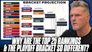 Why Are The College Football Rankings Different Than The College Football Playoff Bracket [upl. by Enneibaf514]