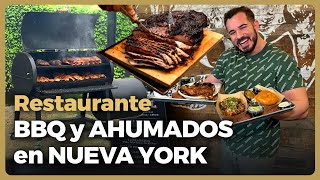 Probando la AUTÉNTICA BARBACOA AMERICANA en NUEVA YORK [upl. by Azzil]