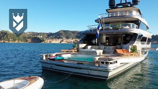 BENETTIS STUNNING 40 METER quotOASISquot SUPERYACHT YOU ABSOLUTELY HAVE TO SEE THIS TO BELIEVE IT [upl. by Yllak159]