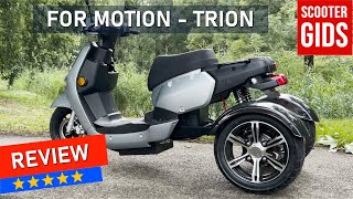 ⭐⭐⭐⭐⭐REVIEW For Motion TRION 🔥🔥🔥 45 KMu Scootmobiel ✔️Geen rijbewijs of helm [upl. by Jereld13]