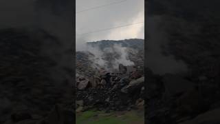 Jharia The burning Coal Mines Fire 🔥jharkhand dhanbad jharia youtube shorts viral video [upl. by Newkirk]