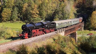 SchwarzwaldExpress der EFZ mit 23 1097 und 52 7596 am 15102017 [upl. by Andert]