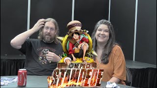 One Piece Stampedes Colleen Clinkenbeard amp Patrick Seitz talk film craziest fan requests [upl. by Ojyllek]