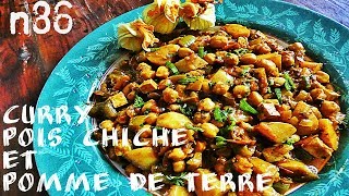 n87 le vrai curry de poischiche et pomme de terre vegan [upl. by Giesser]