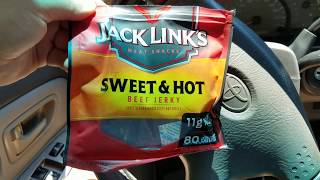 Jack Links Sweet and Hot Beef Jerky [upl. by Wanfried]