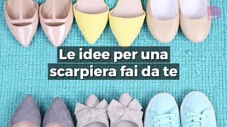 Le idee per le scarpiere fai da te [upl. by Ytrebil]