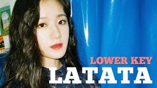 KARAOKE Latata  GIDLE Lower Key  Forever YOUNG [upl. by Narton]