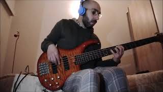 Radiohead  Myxomatosis quotLive From The Basementquot bass cover [upl. by Itnaihc]