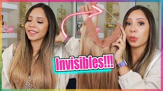 PROBANDO EXTENSIONES Virales INVISIBLES de INSTAGRAM  Amazing Beauty Hair Extensions ♡│Mirianny [upl. by Ekenna]