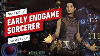 Diablo 4 Early Endgame Lightning Sorcerer Gameplay [upl. by Redyr]