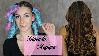 Boucler ses cheveux sans chaleurs avec les bigoudis magiques [upl. by Nairb843]