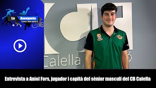 Entrevista a Aniol Fors jugador i capità del sènior masculí del CB Calella [upl. by Llednar]