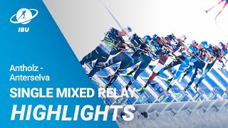 World Cup 2324 AntholzAnterselva Single Mixed Relay Highlights [upl. by Cumine]