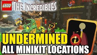 LEGO The Incredibles All Minikit Locations Guide 1010 Chapter 1 quotUNDERMINEDquot [upl. by Narol]