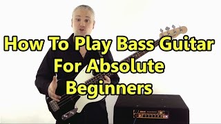 Beginner Bass Guitar Lesson 1  Absolute Basics NEW Better Version Available  Check InfoCard [upl. by Benedic]