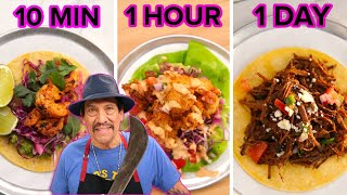 10 Min vs 60 Min vs 1 Day Tacos ft Danny Trejo [upl. by Norrag]