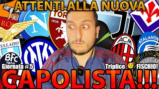 🥇 TORINO PRIMOOO‼️ INTER SHOCK 🤯 MILAN 😱 ROMA e FIORENTINA TOP 📈 JUVE E NAPOLI 🤔 ATALANTA e LAZIO 📉 [upl. by Budding]