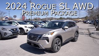 New Champagne Silver 2024 Nissan Rogue SL AWD Premium Package at Nissan of Cookeville [upl. by Aduhey606]