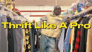 THRIFT LIKE A PRO actually useful tips thrift with me  haul [upl. by Turro866]