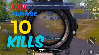 1000 Damage amp 10 Kills With 4x Scope Best Gameplay l PUBG Mobile [upl. by Akirahc503]