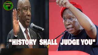 JULIUS MALEMA WARNS PRESIDENT RAMAPHOSA [upl. by Reinar]