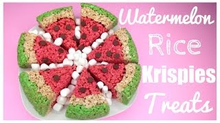 DIY Watermelon Rice Krispies Treats [upl. by Stephen]