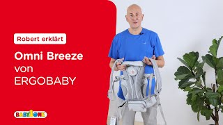 Babytrage Ergobaby Omni Breeze Anleitung [upl. by Gwen683]