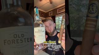 Cigar Pairing Old Forester 1920 and the 2023 Ferio Tego Generoso CigaroftheWeek [upl. by Aniroz]