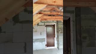 Attic Floor covering Installation of windows and doors [upl. by Melamie]