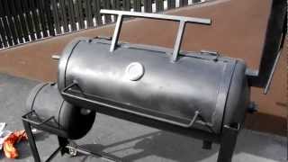 My Homemade BBQ Smoker [upl. by Yajeet]