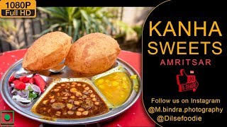 Poori Chole At Kanha Sweets Amritsar [upl. by Akcimahs]