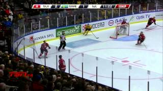 Switzerland v Sweden 35  2014 IIHF World Junior Championship [upl. by Sucramaj]