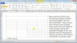 Microsoft Word 2010 formatting Tables  Table properties  Tutorial 20 [upl. by Page]